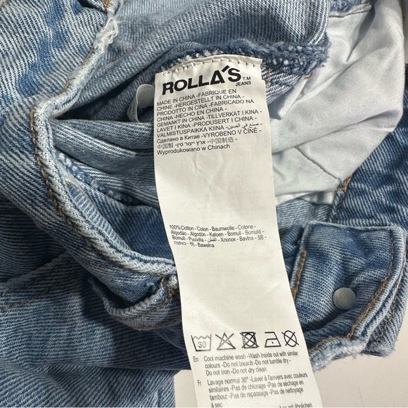 ROLLA’S Women’s High Rise Original Straight Leg Jeans In City Worn Size … - Picture 6 of 11